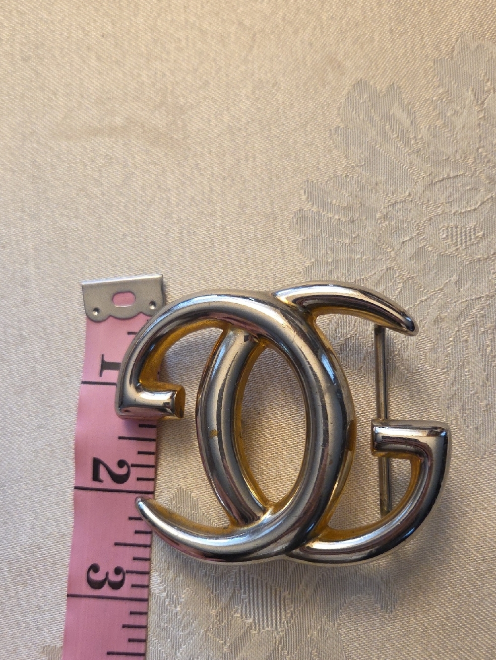 GUCCI Authentic GG Belt Buckle Vintage Luxury Gucci - Picture 4 of 6